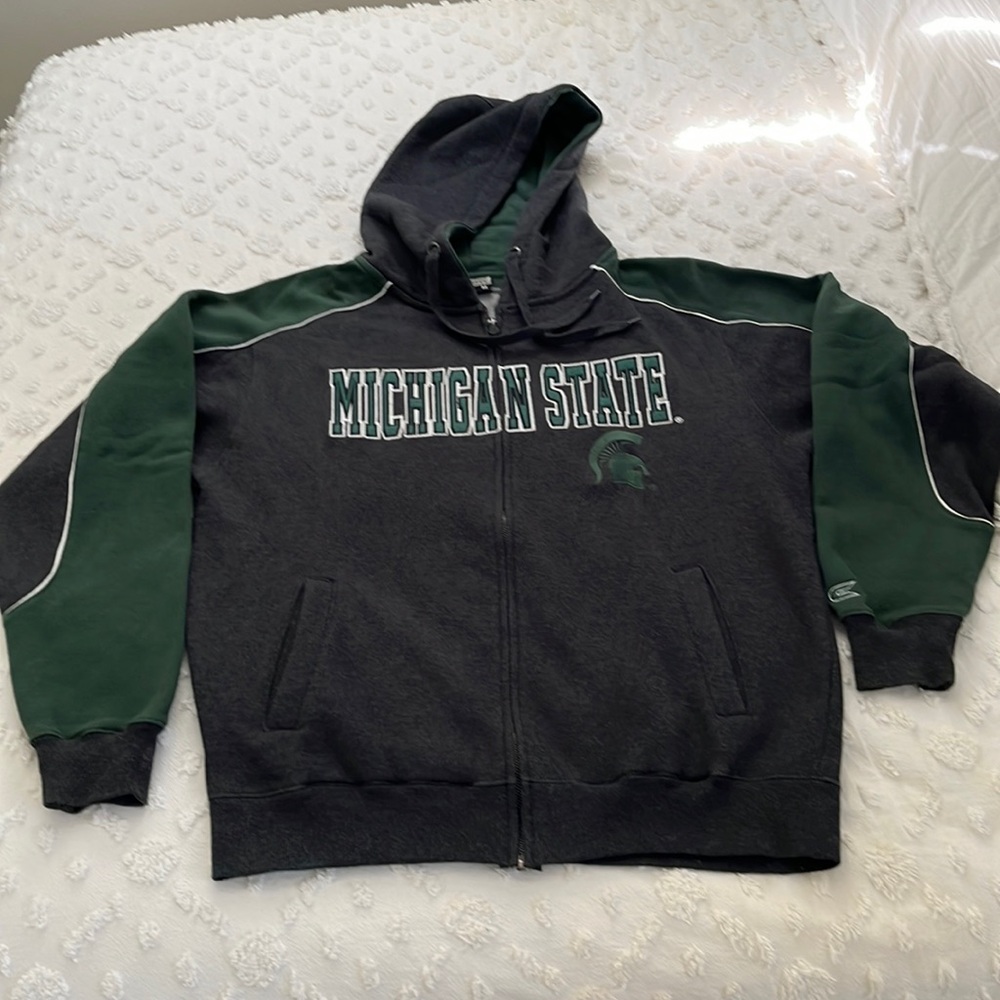 Michigan State Zip Up Sweat Jacket